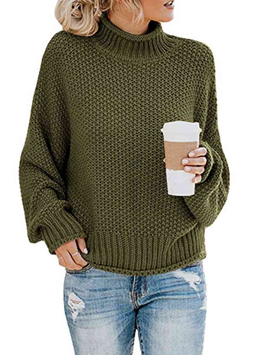 Turtleneck Dropped Shoulder Sweater - Premium Sweatshirt -  Follower Of Faith Apparel Best seller sweaters, Drizzle, Fall sweaters, Ladies sweatshirt, Ladies sweatshirts, new, new arrival, new arrivals, Ship From Overseas Shop our Christian T-Shirts & Apparel