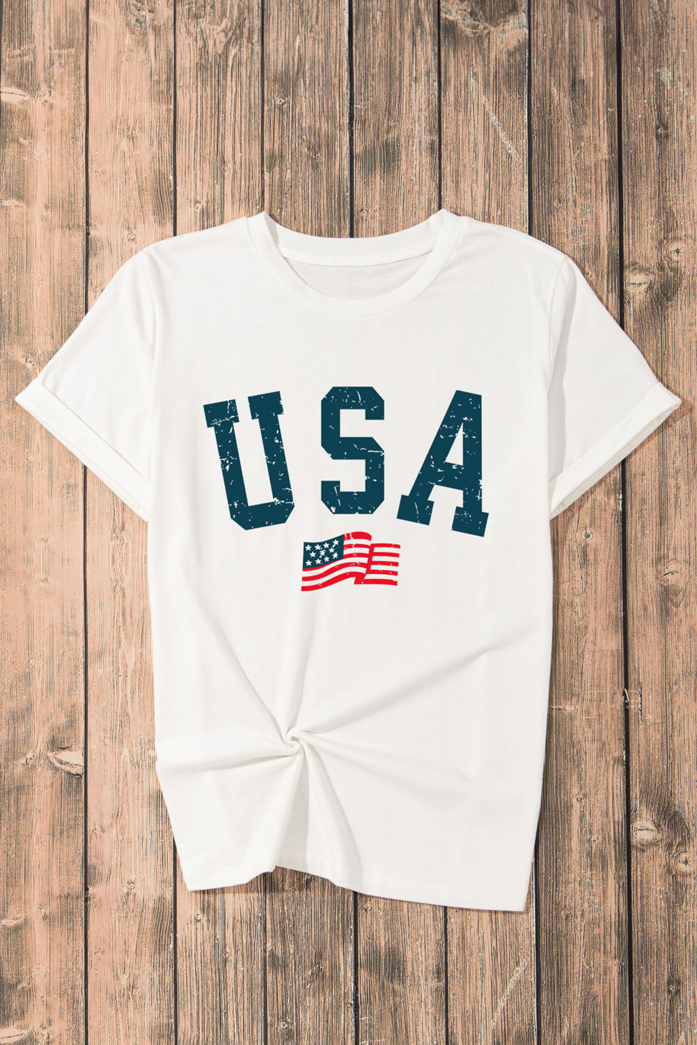 USA Round Neck Short Sleeve T-Shirt - Premium Ladies T-Shirt -  Follower Of Faith Apparel Ship From Overseas, SYNZ Shop our Christian T-Shirts & Apparel