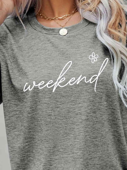 WEEKEND Flower Ladies T-Shirt - Premium Ladies T-Shirt -  Follower Of Faith Apparel Changeable, Ladies minimalist, ladies Short sleeve, ladies Short Sleeve t shirt, ladies Short Sleeve tee, ladies short sleeve tees, Minimalist designs for tshirts, Minimalist t shirts, Minimalist tee, Ship From Overseas, Weekend t shirt, Weekend tee Shop our Christian T-Shirts & Apparel