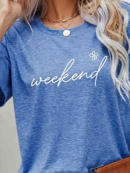 WEEKEND Flower Ladies T-Shirt - Premium Ladies T-Shirt -  Follower Of Faith Apparel Changeable, Ladies minimalist, ladies Short sleeve, ladies Short Sleeve t shirt, ladies Short Sleeve tee, ladies short sleeve tees, Minimalist designs for tshirts, Minimalist t shirts, Minimalist tee, Ship From Overseas, Weekend t shirt, Weekend tee Shop our Christian T-Shirts & Apparel