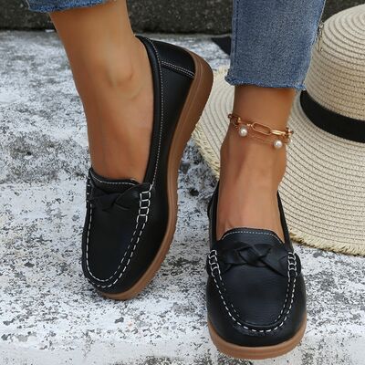 Weave Wedge Heeled Loafers (several colors) - Follower Of Faith Apparel