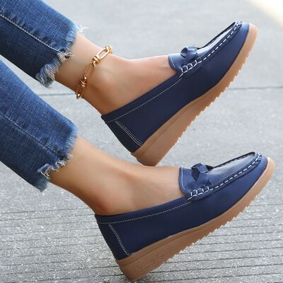 Weave Wedge Heeled Loafers (several colors) - Follower Of Faith Apparel