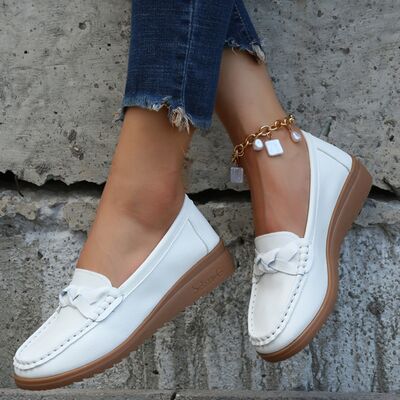 Weave Wedge Heeled Loafers (several colors) - Follower Of Faith Apparel