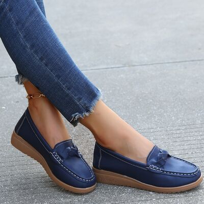 Weave Wedge Heeled Loafers (several colors) - Follower Of Faith Apparel