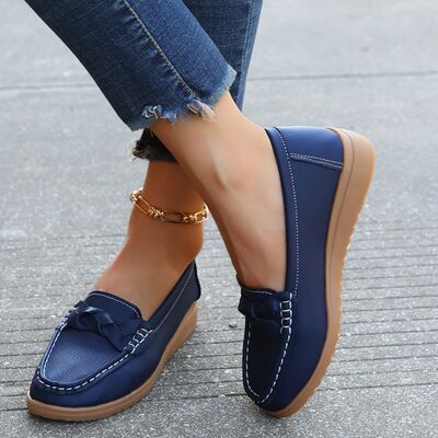 Weave Wedge Heeled Loafers (several colors) - Follower Of Faith Apparel