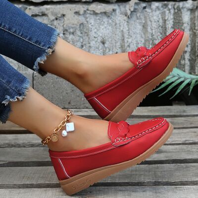 Weave Wedge Heeled Loafers (several colors) - Follower Of Faith Apparel