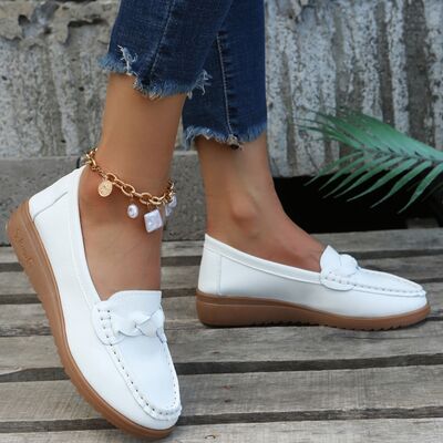 Weave Wedge Heeled Loafers (several colors) - Follower Of Faith Apparel