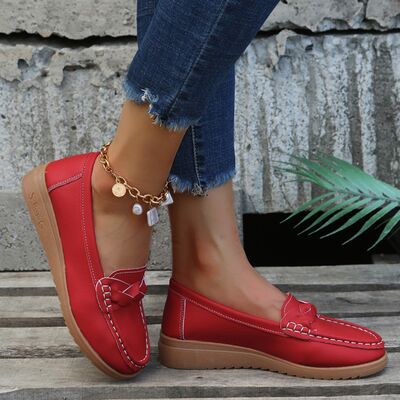 Weave Wedge Heeled Loafers (several colors) - Follower Of Faith Apparel