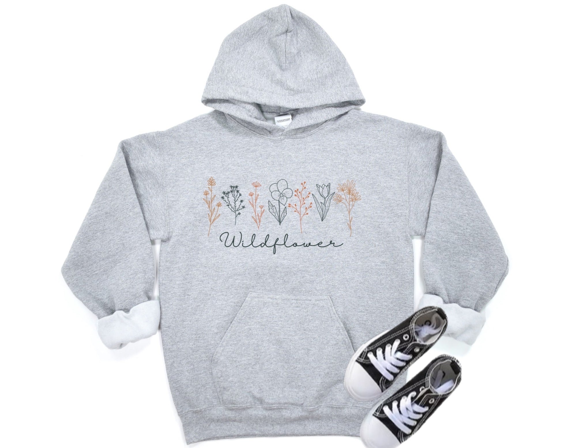 Wildflower Girl’s Youth Hoodie - Premium Kids clothes -  Follower Of Faith ApparelBack-to-School, DTG, Flower hoodie for girls, girls, Girls apparel, Hoodies, Kids' Clothing, Regular fit, Sweatshirts, Wildflower hoodie, youth, Youth hoodie Shop our Christian T-Shirts & Apparel