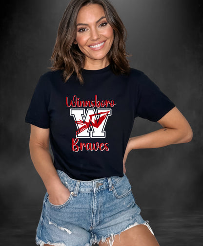 Winnsboro Junior High Braves T-Shirt T-Shirt Follower Of Faith Apparel