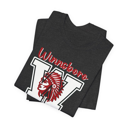 Winnsboro Raider Head Football T-Shirt T-Shirt Follower Of Faith Apparel