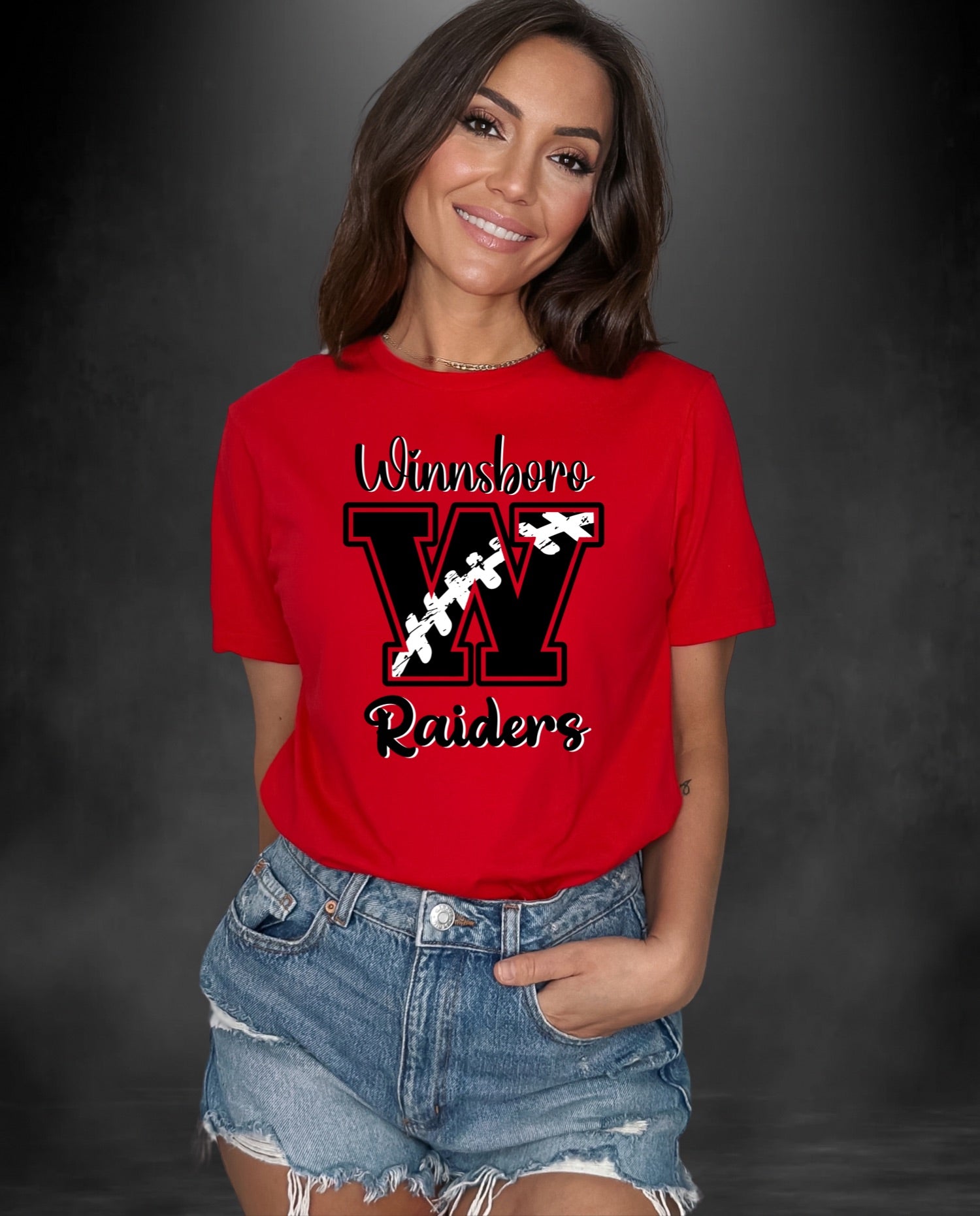 Winnsboro Raiders Shirt - Follower Of Faith Apparel Red-3XL