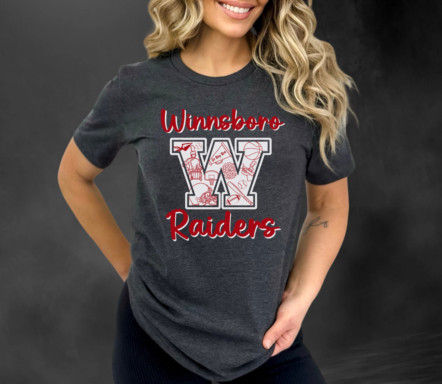 Winnsboro Red Raiders All Sports T-Shirt T-Shirt Follower Of Faith Apparel