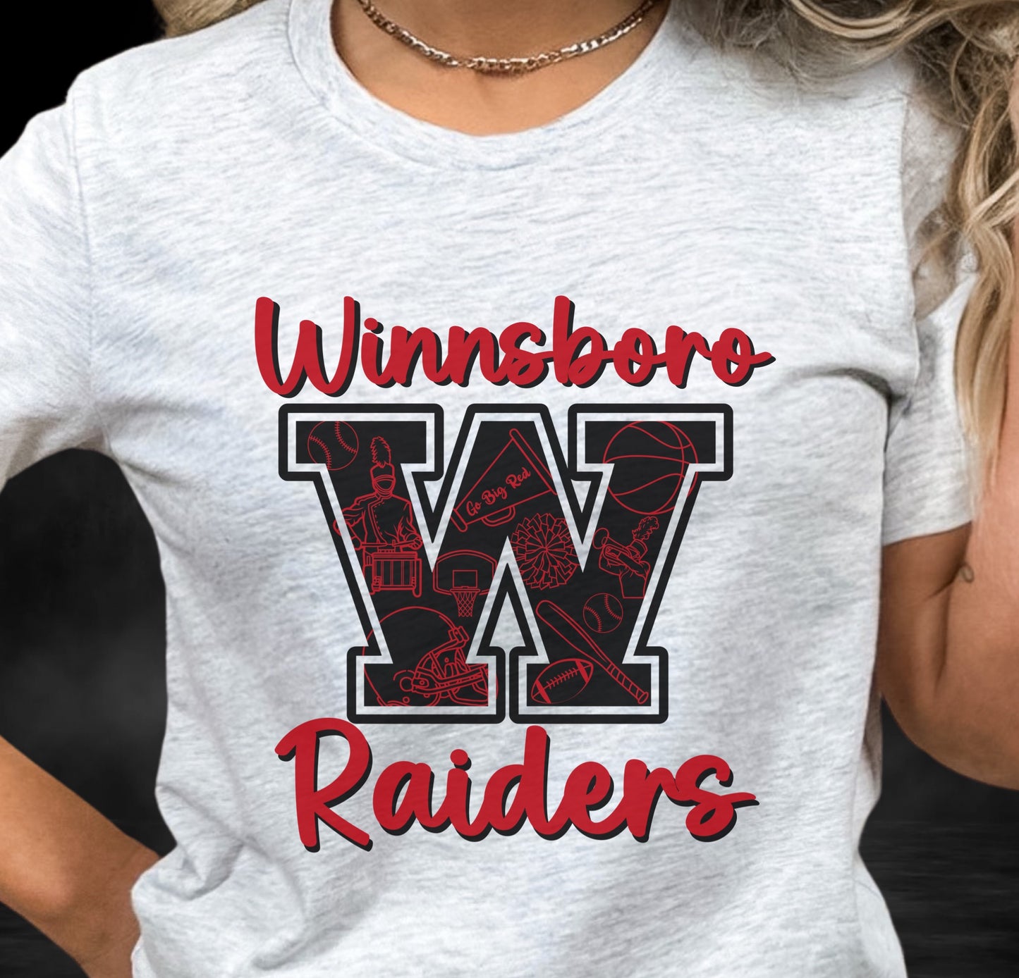 Winnsboro Red Raiders All Sports T-Shirt T-Shirt Follower Of Faith Apparel