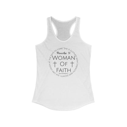 Women Of Faith Ladies Racerback Tank Top Tank Top Follower Of Faith Apparel