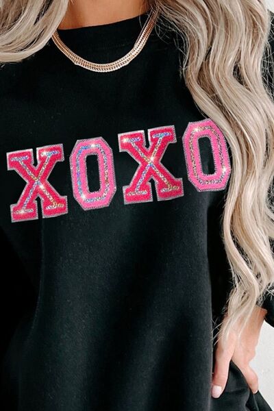 XOXO Ladies Sweatshirt - Premium Sweatshirt -  Follower Of Faith Apparel Ladies sweatshirt, Ladies sweatshirts, new arrival, new arrivals, newest arrival, Ship From Overseas, SYNZ, Valentine's Day Picks, Valentines day, Valentines picks, Xoxo Shop our Christian T-Shirts & Apparel