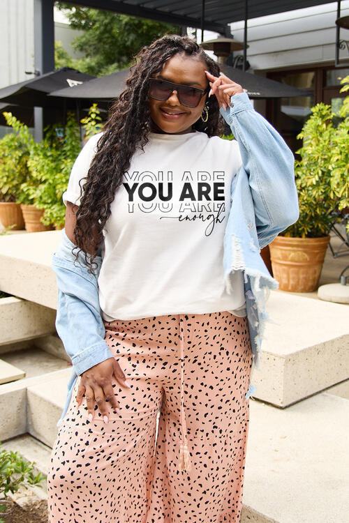 YOU ARE ENOUGH Ladies T-Shirt - Follower Of Faith Apparel