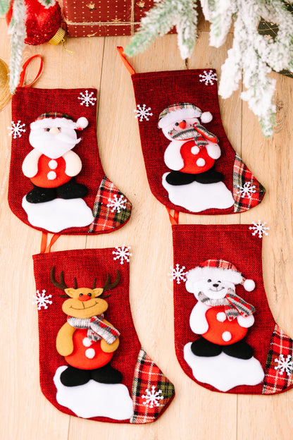 4-Pack Snowflake Christmas Stocking Hanging Widgets - Premium Home & Decor -  Follower Of Faith Apparel Christmas decor, Christmas decorations, Christmas stockings, H&Bi, Holiday, Holiday cheer, Holiday collection, Holiday stockings, Home & Decor, Home decor for christmas, new arrival, new arrivals, Ship From Overseas, Stockings Shop our Christian T-Shirts & Apparel