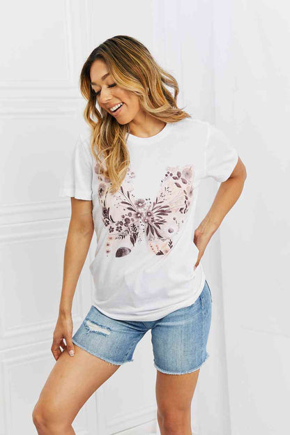 mineB You Give Me Butterflies Ladies T-Shirt - Follower Of Faith Apparel