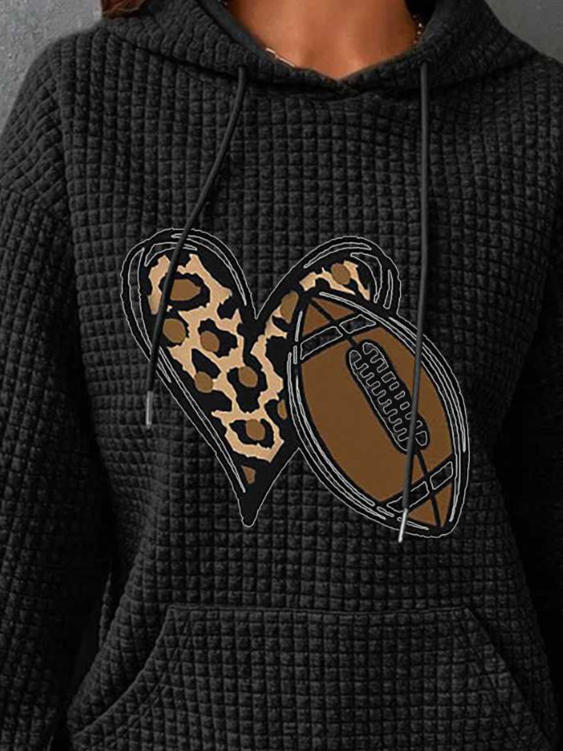 Heart & Football Ladies Hoodie - Premium Ladies Hoodie -  Follower Of Faith Apparel Football apparel, Football fan hoodie, Football hoodie, Football mom, G@L@X, Heart football hoodie, ladies hoodie, Mom hoodie, Sale, Ship From Overseas, Waffle knit hoodie, Womens hoodie Shop our Christian T-Shirts & Apparel