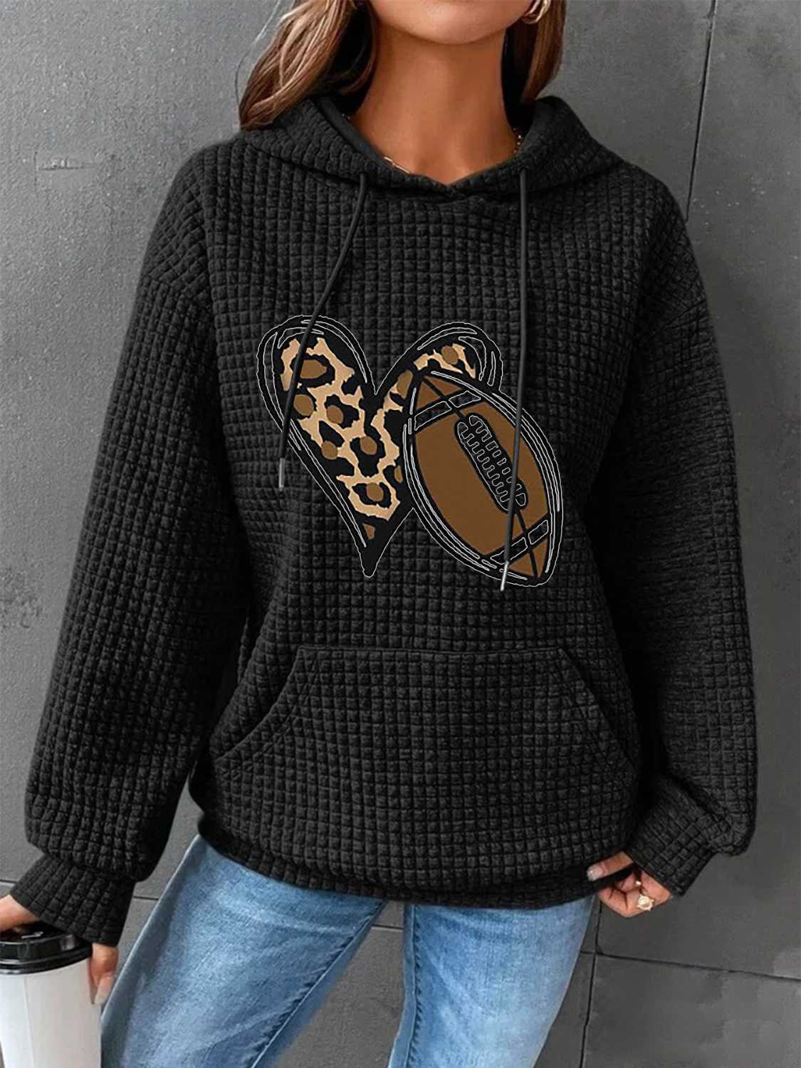 Heart & Football Ladies Hoodie - Premium Ladies Hoodie -  Follower Of Faith Apparel Football apparel, Football fan hoodie, Football hoodie, Football mom, G@L@X, Heart football hoodie, ladies hoodie, Mom hoodie, Sale, Ship From Overseas, Waffle knit hoodie, Womens hoodie Shop our Christian T-Shirts & Apparel