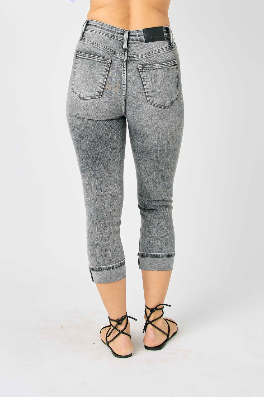 Judy Blue Button Fly High Waist Cuffed Capris - Premium Ladies jeans -  Follower Of Faith Apparel Fast delivery, fast shipping, JB Judy Blue, Judy Blue, Judy blue button fly, Judy blue capri, Judy blue cuff, Judy blue high rise jeans, Judy blue high waisted, Ladies Jeans, new, new arrival, new arrivals, Sale, Ship from USA, womens apparel, womens jeans Shop our Christian T-Shirts & Apparel