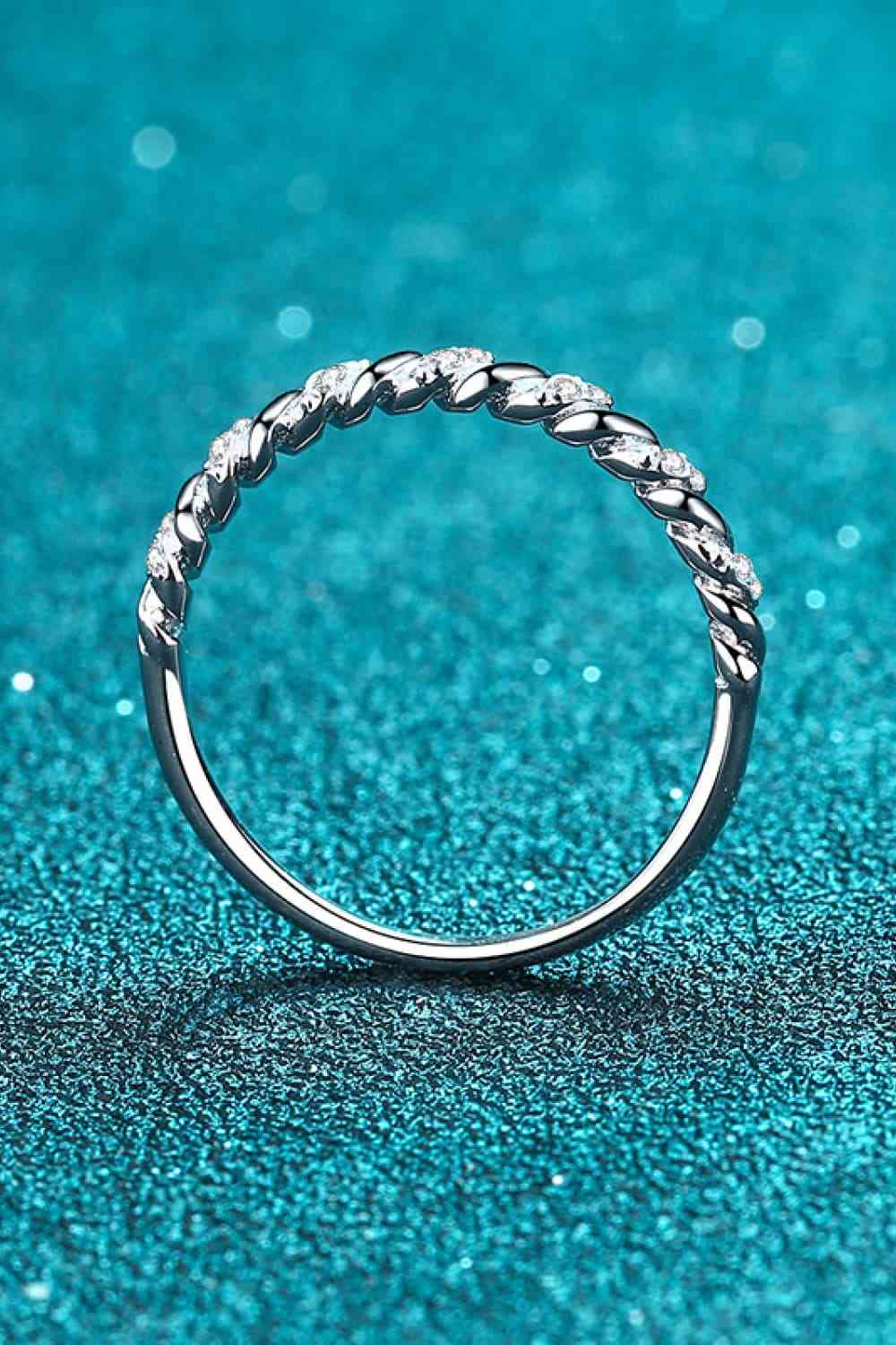 Moissanite Rhodium-Plated Half-Eternity Ring - Premium Ring -  Follower Of Faith Apparel Affordable engagement rings, christian engagement rings, Christian jewelry, DY-N, Engagement ring, engagement rings, High end jewelry, High quality jewelry, inspiring jewelry, jewelry, jewelry sale, Ladies Christian jewelry, Moisessanite ring, Moissanite engagement ring, moissanite ring, Moissanite wedding ring, Ship From Overseas Shop our Christian T-Shirts & Apparel