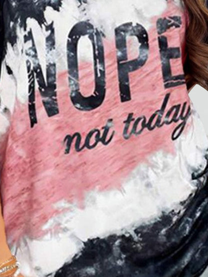 NOPE NOT TODAY Ladies T-Shirt - Premium Ladies T-Shirt -  Follower Of Faith Apparel ladies Short sleeve, ladies Short Sleeve t shirt, ladies Short Sleeve tee, new arrival, new arrivals, Nope not today t shirt, Sale, Ship From Overseas, T@D, Tie dye ladies, Tie dye nope not today tee, Tie dye tee, womens apparel, Womens short sleeve t shirt, Womens t shirt Shop our Christian T-Shirts & Apparel