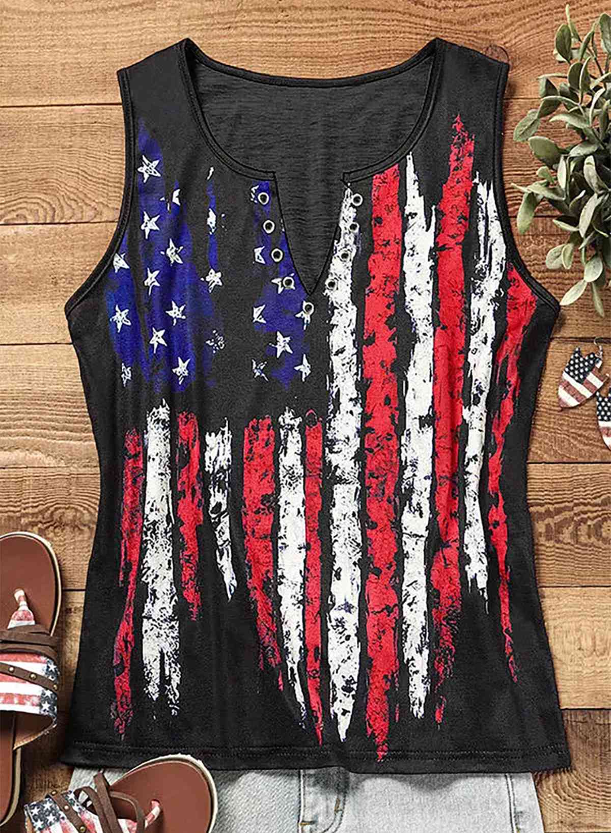 Star and Stripe USA Flag Ladies Tank Top - Premium Ladies Tank Top -  Follower Of Faith Apparel 4th of July tank top, 4th of July tee, American flag cross tank, american flag design, Fourth of July tank top, Fourth of July tees, Independence day, Ladies american flag, new, new arrival, new arrivals, Ship From Overseas, SYNZ, Usa apparel for women, usa flag tank, Womens american flag, Womens flag tee, Women’s USA flag tank top Shop our Christian T-Shirts & Apparel